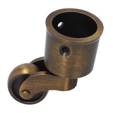 Round Cup Caster Zinc Alloy Vintage Matt Exquisite Sturdy Durable Stable Silent Wheel Dia Swivel
