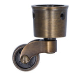 Round Cup Caster Zinc Alloy Vintage Matt Exquisite Sturdy Durable Stable Silent Wheel Dia Swivel