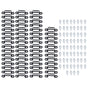 60 Set 2in 1 Furniture Concealed Connector Slide Buckle Fastener for Cabinet Wardrobe Combination AccessoriesAll Pass