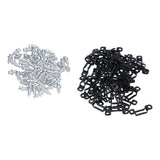 60 Set 2in 1 Furniture Concealed Connector Slide Buckle Fastener for Cabinet Wardrobe Combination AccessoriesAll Pass