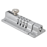 Combination Locking Bolt Safe Password Durable Rust Resistant Coating 4 Digit Lock Bolt for Pool Gate Fence FarmSilver