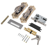 Door Handle Lock Silent Lock Bearing Safety Lever Handle Reversible Bedroom Door Lock