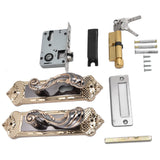 Door Handle Lock Silent Lock Bearing Safety Lever Handle Reversible Bedroom Door Lock - Side View