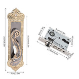 Door Handle Lock Silent Lock Bearing Safety Lever Handle Reversible Bedroom Door Lock