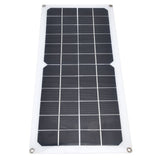 10W Photovoltaic Solar Panel with Fan Kit Dual Female USB Ports for Cars Boats Airplanes Satellites - 45-Degree Angle