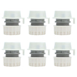 8Pcs Lock Type Faucet Quick Connector G1/2 Hose Faucet Coupling Adapter Fittings for Washing Machine - Front View