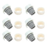 8Pcs Lock Type Faucet Quick Connector G1/2 Hose Faucet Coupling Adapter Fittings for Washing Machine - Top-Down View