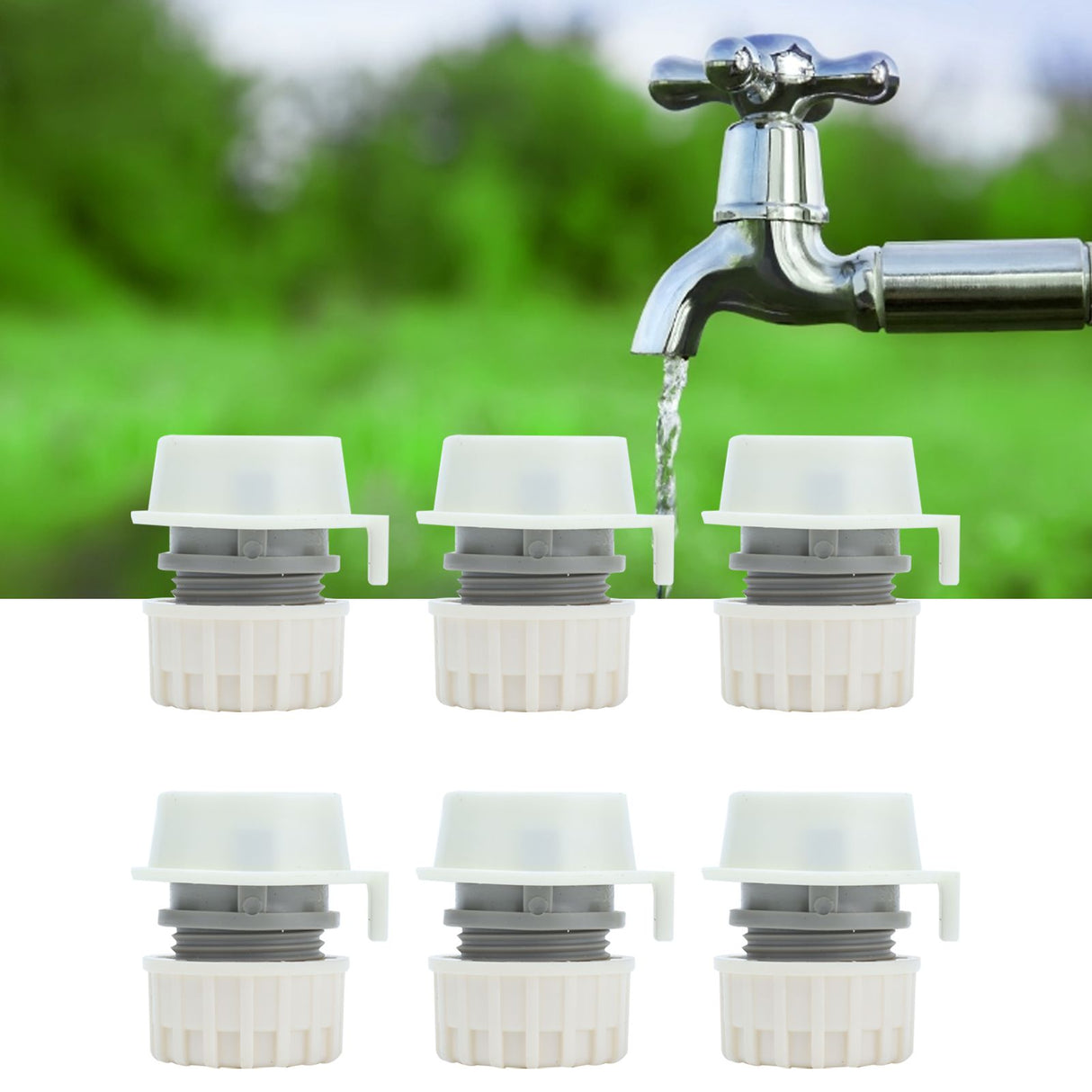 8Pcs Lock Type Faucet Quick Connector G1/2 Hose Faucet Coupling Adapter Fittings for Washing Machine