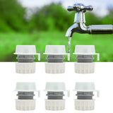 8Pcs Lock Type Faucet Quick Connector G1/2 Hose Faucet Coupling Adapter Fittings for Washing Machine