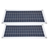 2x10W Solar Panels Kit with 30A Controller Photovoltaic Module USB 5V for RV Boat Emergency Charging