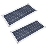 2x10W Solar Panels Kit with 30A Controller Photovoltaic Module USB 5V for RV Boat Emergency Charging