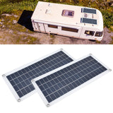 2x10W Solar Panels Kit with 30A Controller Photovoltaic Module USB 5V for RV Boat Emergency Charging - Extra Image