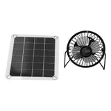 10W Photovoltaic Solar Panel Charger Kit with Fan Dual USB Female Ports for Outdoor Chicken House Farm