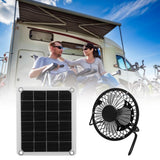 10W Photovoltaic Solar Panel Charger Kit with Fan Dual USB Female Ports for Outdoor Chicken House Farm - Extra Image