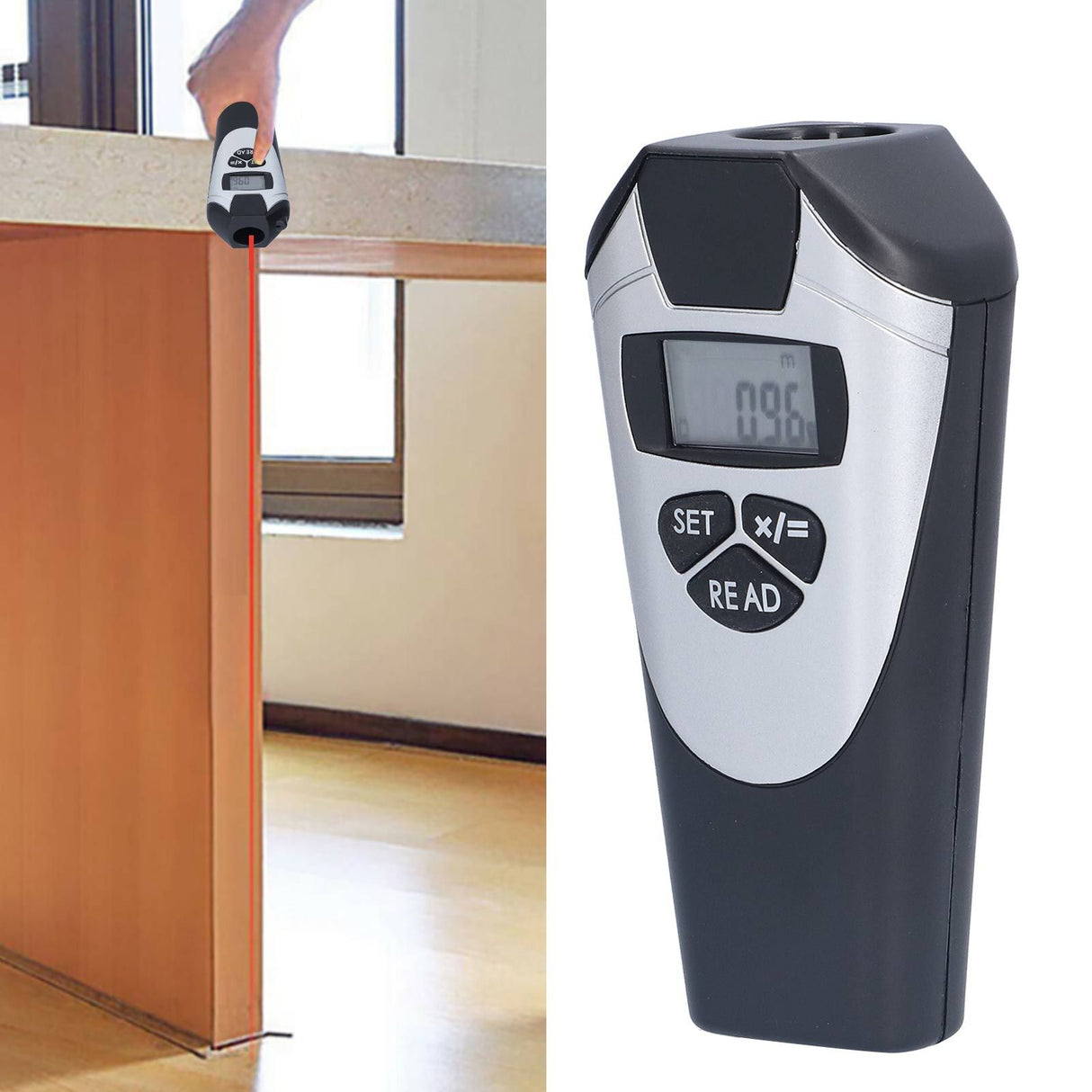 CP‑3009 Ultrasonic Rangefinder 40kHz Ultrasonic Distance Meter with Automatic Shutdown Portable for Distance Measuring