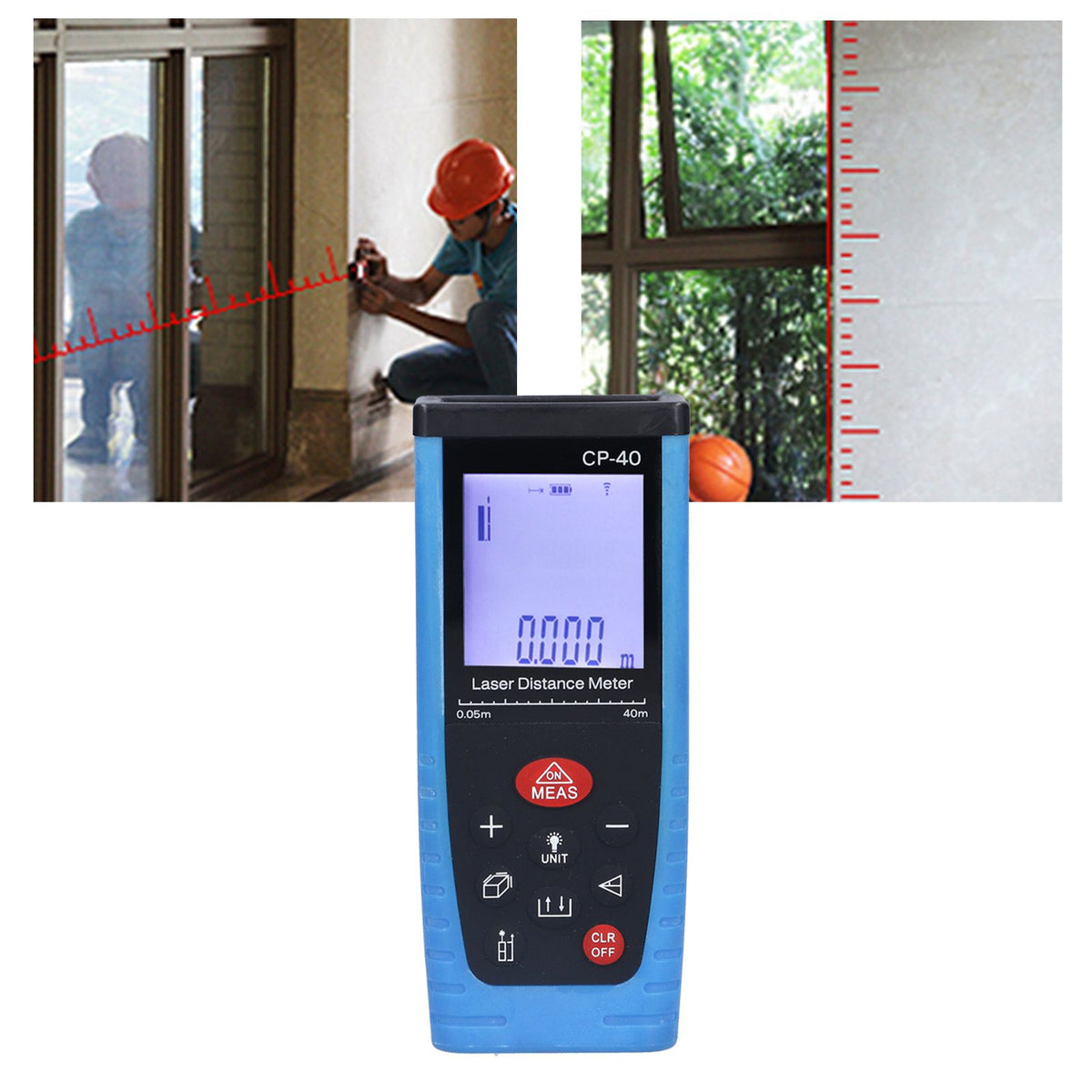 CP‑40 Handheld Laser Distance Meter Infrared Distance Measuring Equipment for Construction Engineering