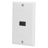 High Definition Multimedia Interface Wall Plate High Resolution 4K High Speed Pass Through No Welding Wall Socket - Front View