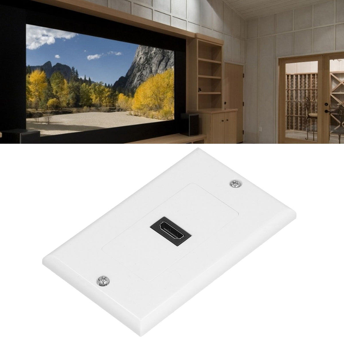 High Definition Multimedia Interface Wall Plate High Resolution 4K High Speed Pass Through No Welding Wall Socket