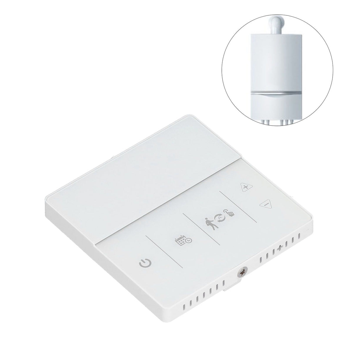 Smart Thermostat Weekly Programmable Voice Switch 10K Sensor Precise Temperature Control Boiler Thermostat for Home3A Connection Plumbing Wall Hung Boiler White 230V
