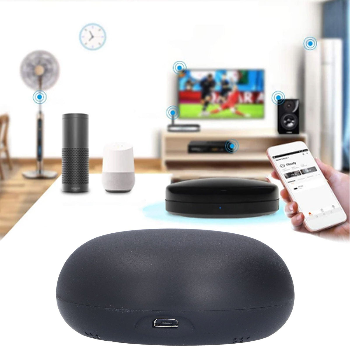 5V WIFI RF433 Infrared Radio Frequency Remote Controller Support Phone Voice Control for LED Television