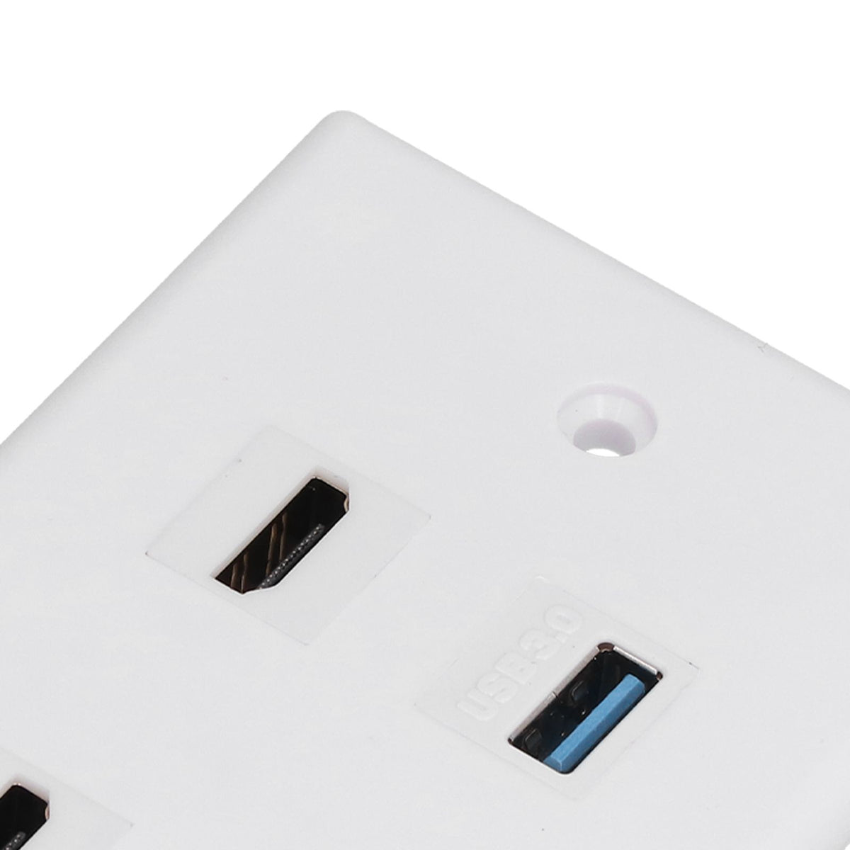 2 HD Multimedia Interface+2 USB3.0 Ports Panel Weld Free Audio Video Wall Outlet Plate Accessory