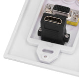 Audio Video Wall Socket ABS Wear Resistant Durable No Welding Required Integrated Multimedia Wall Panel