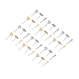 36PCs set Wire Polishing Wheel Pen Flat Bowl Shaped Steel Wire Wheel Brush Kit Accessories