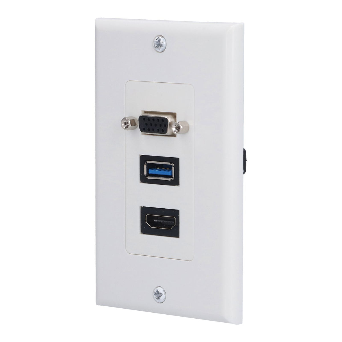 Audio Video Wall Socket 5 Gbps Embedded Installation Multimedia Port Composite Video Panel