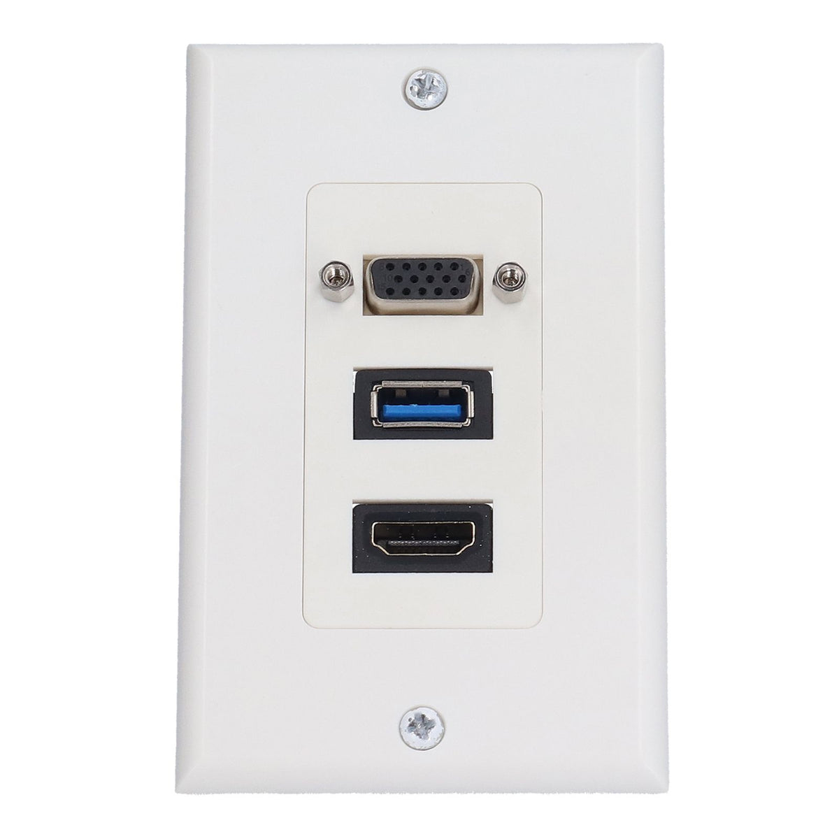 Audio Video Wall Socket 5 Gbps Embedded Installation Multimedia Port Composite Video Panel