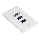 Audio Video Wall Socket 5 Gbps Embedded Installation Multimedia Port Composite Video Panel - Extra Image