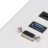 Audio Video Wall Socket 5 Gbps Embedded Installation Multimedia Port Composite Video Panel