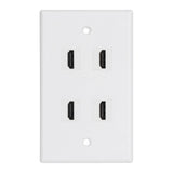 4 HD Multimedia Interface Wall Plate US Standard ABS Outlet Panel for AV Receiver Home Theater System