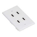 4 HD Multimedia Interface Wall Plate US Standard ABS Outlet Panel for AV Receiver Home Theater System