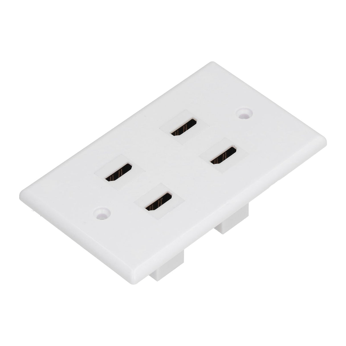 4 HD Multimedia Interface Wall Plate US Standard ABS Outlet Panel for AV Receiver Home Theater System