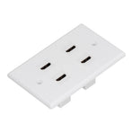 4 HD Multimedia Interface Wall Plate US Standard ABS Outlet Panel for AV Receiver Home Theater System