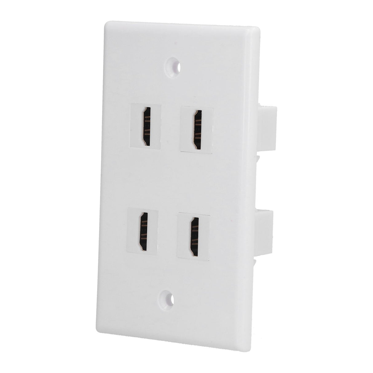 4 HD Multimedia Interface Wall Plate US Standard ABS Outlet Panel for AV Receiver Home Theater System