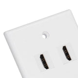 4 HD Multimedia Interface Wall Plate US Standard ABS Outlet Panel for AV Receiver Home Theater System