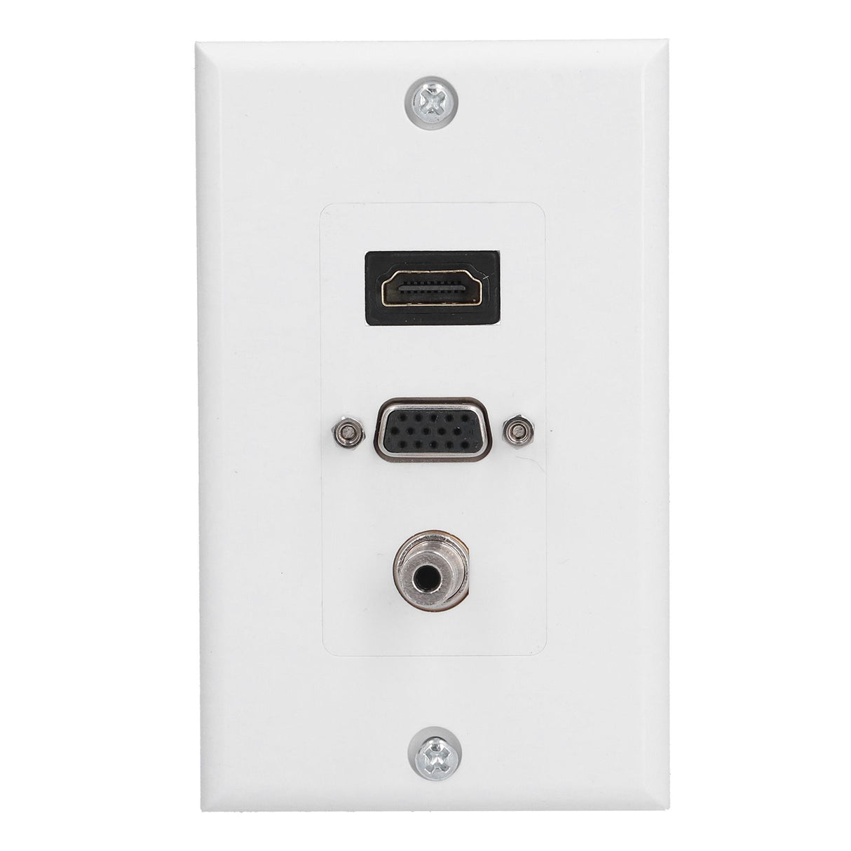 Audio Video Wall Socket 3.5mm F Connector Multimedia Port Wear Resistant Composite Video Panel