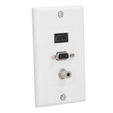 Audio Video Wall Socket 3.5mm F Connector Multimedia Port Wear Resistant Composite Video Panel