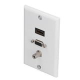Audio Video Wall Socket 3.5mm F Connector Multimedia Port Wear Resistant Composite Video Panel