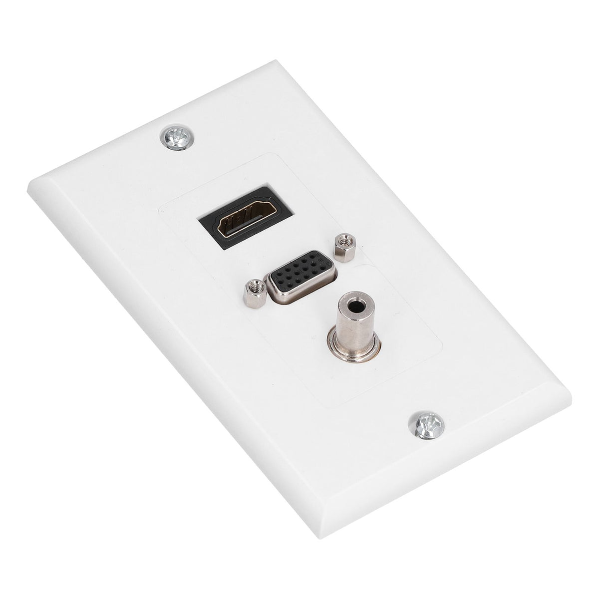 Audio Video Wall Socket 3.5mm F Connector Multimedia Port Wear Resistant Composite Video Panel