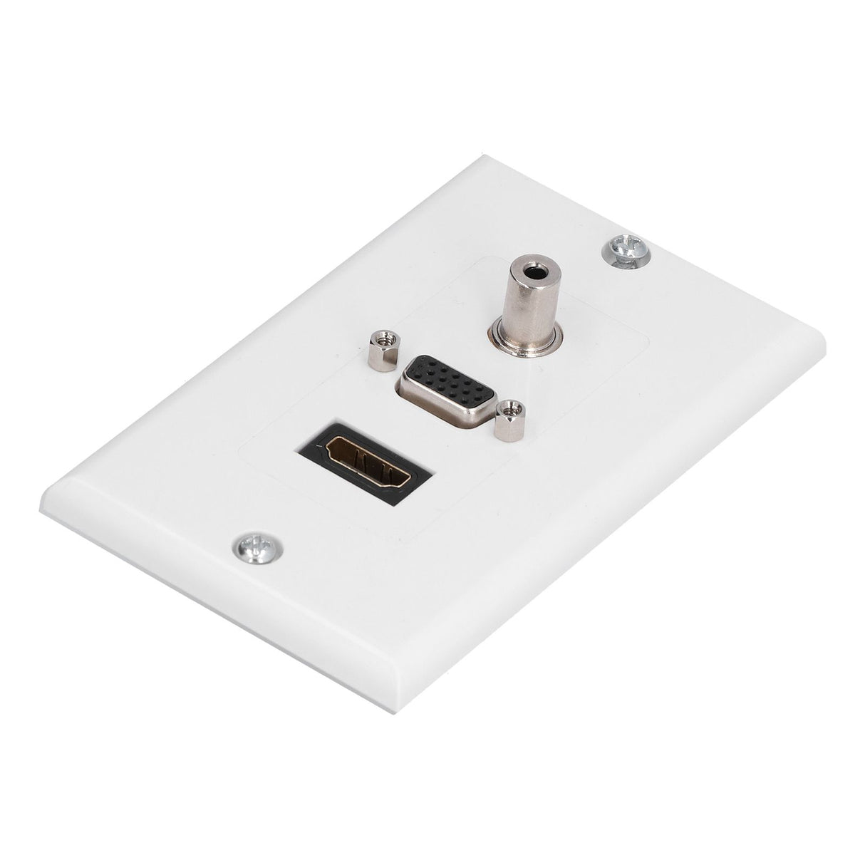 Audio Video Wall Socket 3.5mm F Connector Multimedia Port Wear Resistant Composite Video Panel