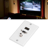 Audio Video Wall Socket 3.5mm F Connector Multimedia Port Wear Resistant Composite Video Panel