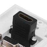 Audio Video Wall Socket 3.5mm F Connector Multimedia Port Wear Resistant Composite Video Panel - Extra Image
