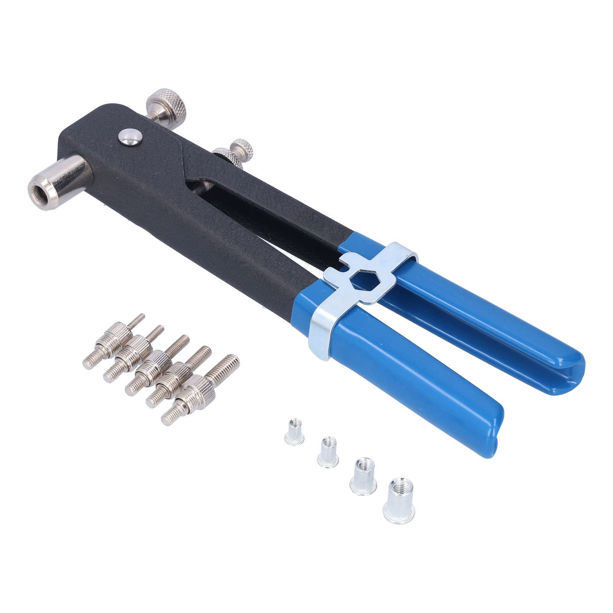 Rivet Gun Kit Portable Save Effort High Hardness Stainless Steel Manual Riveting Tool