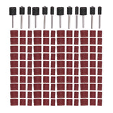 132pcs Sanding Bands Durable Aluminum Alloy Drum Sander Tool for Woodworking Metal Polishing