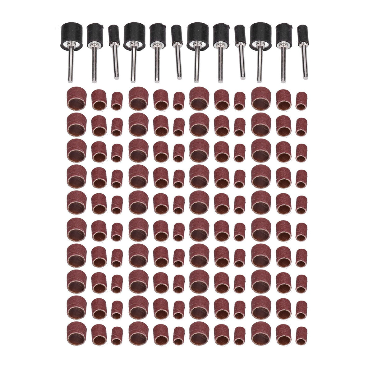 132pcs Sanding Bands Durable Aluminum Alloy Drum Sander Tool for Woodworking Metal Polishing