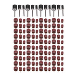 132pcs Sanding Bands Durable Aluminum Alloy Drum Sander Tool for Woodworking Metal Polishing