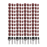 132pcs Sanding Bands Durable Aluminum Alloy Drum Sander Tool for Woodworking Metal Polishing - Side View