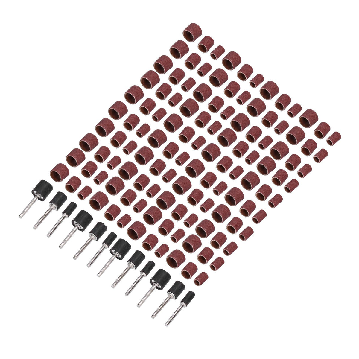 132pcs Sanding Bands Durable Aluminum Alloy Drum Sander Tool for Woodworking Metal Polishing